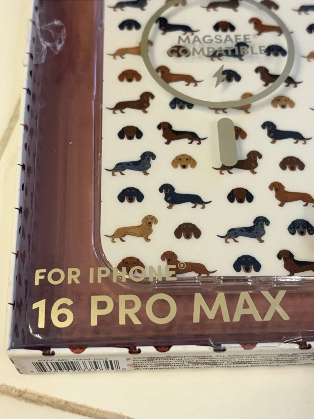 XO Poppy Dachshund iPhone 16 Pro Max Viral Phone Case. New In Box